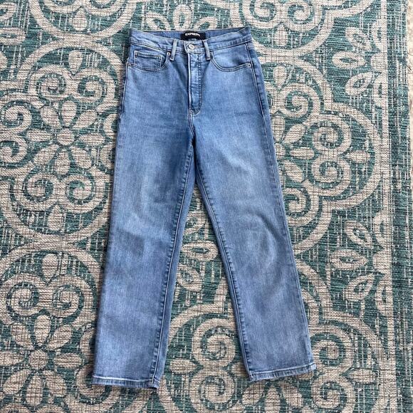 Express Original Straight Super High Rise Women's Jeans - Size 4R‎ - Picture 2 of 11